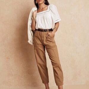 ⚡️Banana Republic Cropped Relaxed Surplus Cargo Pant in Camel